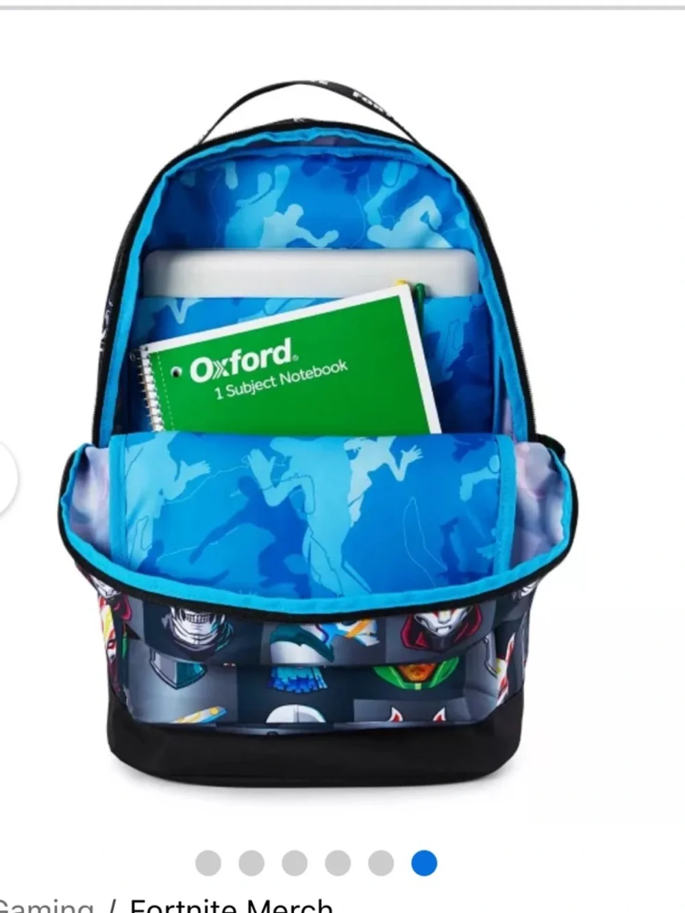 Fortnite Multiplier Backpack Gray Gamer School Backpack Book Bag Great Condition